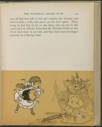 Illustration fra "Den vidunderlige troldmand fra Oz" af Lyman Frank Baum