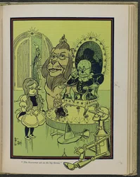 Illustration fra "Den vidunderlige troldmand fra Oz" af Lyman Frank Baum