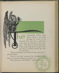 Illustration fra "Den vidunderlige troldmand fra Oz" af Lyman Frank Baum