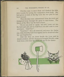 Illustration fra "Den vidunderlige troldmand fra Oz" af Lyman Frank Baum