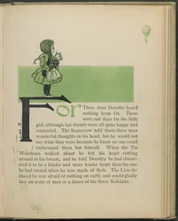 Illustration fra "Den vidunderlige troldmand fra Oz" af Lyman Frank Baum