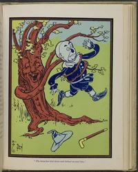 Illustration fra "Den vidunderlige troldmand fra Oz" af Lyman Frank Baum