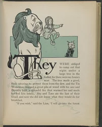 Illustration fra "Den vidunderlige troldmand fra Oz" af Lyman Frank Baum