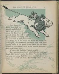 Illustration fra "Den vidunderlige troldmand fra Oz" af Lyman Frank Baum