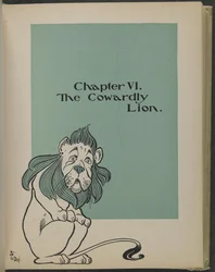 Illustration fra "Den vidunderlige troldmand fra Oz" af Lyman Frank Baum