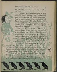 Illustration fra "Den vidunderlige troldmand fra Oz" af Lyman Frank Baum