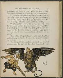 Illustration fra "Den vidunderlige troldmand fra Oz" af Lyman Frank Baum