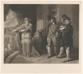Kardinaal Francisco Jiménez de Cisneros en spanske edellieden Kardinal Ximenes besvarede Spaniens Grandees, der satte spørgsmålstegn ved hans autoritet