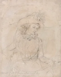 Portrætstudie af fru George Morland