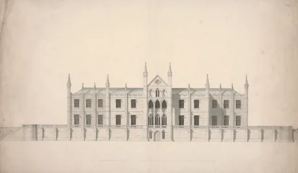 Forhøjelse af et foreslået design for Cambridge Colleges