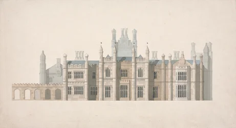 Forhøjelse af et foreslået design for Cambridge Colleges