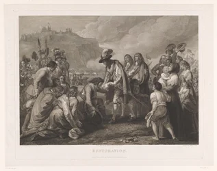 Charles II af England ankommer til stranden ved Dover den 25. maj 1660 Restaurering (titel på objekt)