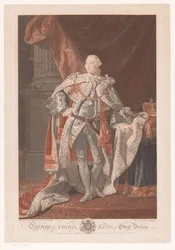 Portræt af George III af Det Forenede Kongerige George den Tredje, konge af Storbritannien (titel på objekt)