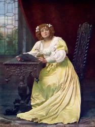 Eva Moore 1870-1955, engelsk skuespillerinde, 1899-1900