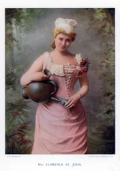 Florence St John, engelsk skuespillerinde og sangerinde, 1901.