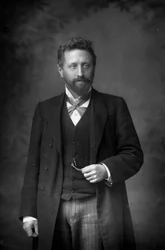 Professor William Edward Ayrton 1847-1908, britisk fysiker og elektroingeniør, 1893.