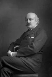 Sir Charles Hubert Hastings Parry 1848-1918, engelsk komponist, 1893.