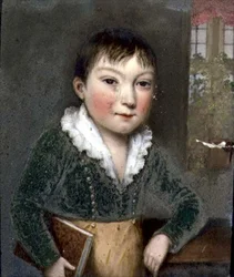 Ukendt søn fra FitzHerbert-familiens portrætter, ca. 1817 (skifer)