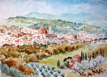 954 Fjeder, fra S. Domenico di Fiesole