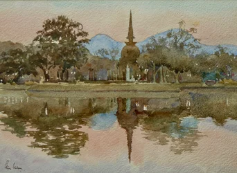 991 Sukhothai, Thailand - tid til at tænde lysene