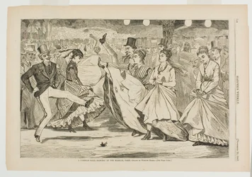 Et parisisk bal, der danser på Mabille, Paris