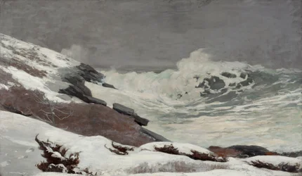 Kyst om vinteren, 1892