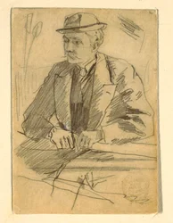 Tegning
Tegning, Portræt af en mand, 1869