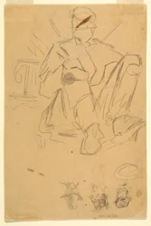 Tegning, Skitser af hærens lejre, 1862