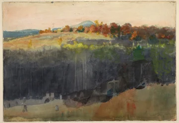 Tegning, dal og bjergside, Adirondacks, 1889-94