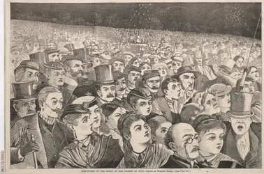 Brandværker om natten til den fjerde juli 1868.