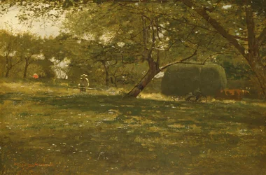 Høstscene, ca. 1873.