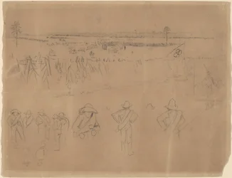Opstillinger og skyttegrave [recto], 1864.