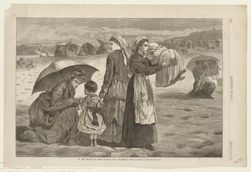 På stranden ved Long Branch - Børnenes time