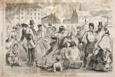 Skøjteløb i Boston, 1859.