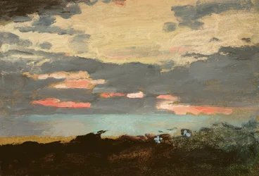 Solnedgang, Saco Bay