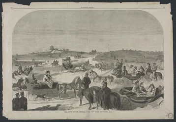 The Drive i Central Park, New York, september 1860