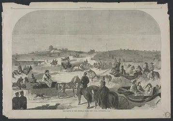 The Drive in Central Park, New York, september, 1860, 1860.