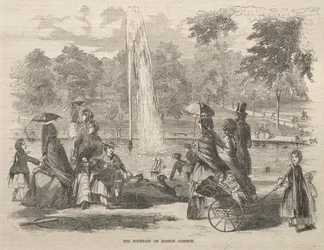 Springvandet ved Boston Common, 1857.