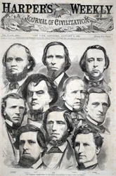 Georgias delegation i Kongressen - fotograferet af Brady, fra Harper