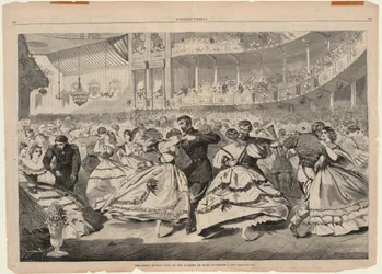 Det store russiske bal på Musikakademiet, 5. november 1863, fra Harper