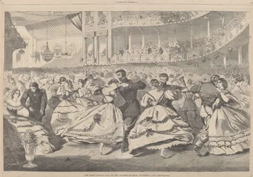 Det store russiske bal på Musikakademiet, 5. november 1863, udgivet 1863.