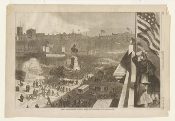 Det store Sumter-møde på Union Square, New York, 11. april 1863