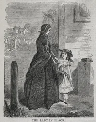 Damen i sort, 1860
