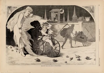 The New Year--1869, fra Harper