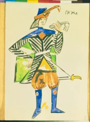 Figur af siden fra folkedramaet 