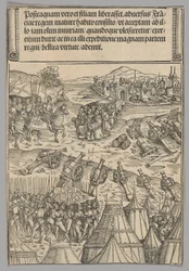 Capitulation of a French City, plade 12 fra historiske scener fra kejser Maximilian I