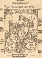 Våbenskjold fra familierne Scheurl og Tucher