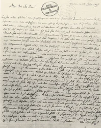 Håndskrevet brev til faderen. Wien den 13. juni 1781