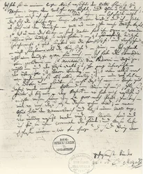 Håndskrevet brev fra Wolfgang Amadeus Mozart