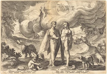Prometheus skaber mennesket og animerer ham med ild fra himlen